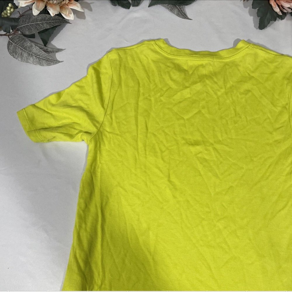 NWD $115 Rag & Bone The‎ Rib Slim Tee in Fresh Lime [ Medium ] #5326 - Picture 11 of 14